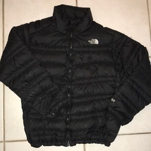 The north face 550 goose down puffer jacket black